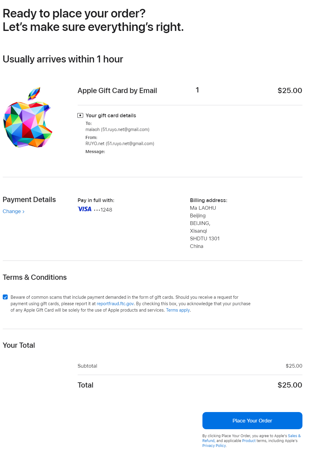 注册美区Apple ID账号，以及礼品卡购买插图5