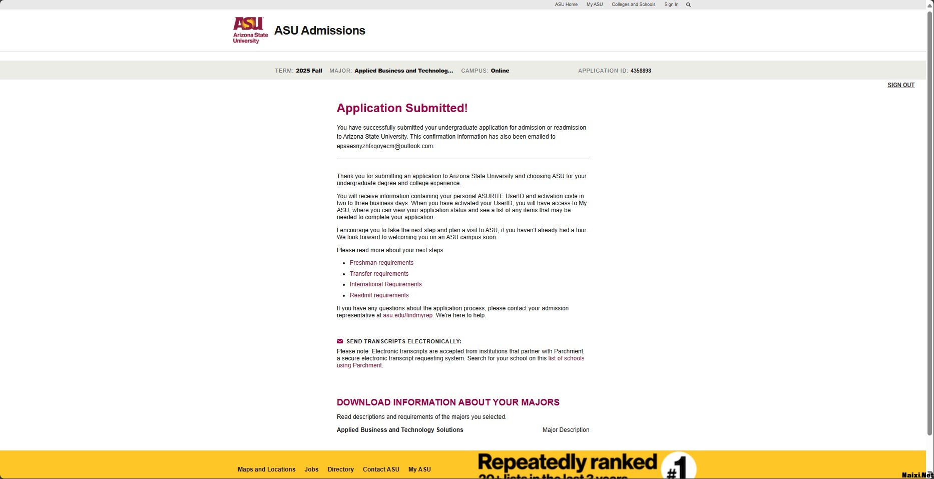 美国ASU大学教育邮箱详细注册教程插图25 美国ASU大学教育邮箱详细注册教程